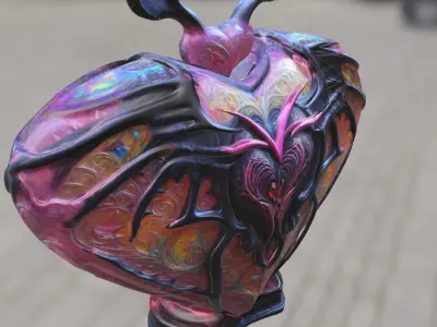Dark Heart Artifact 3D model