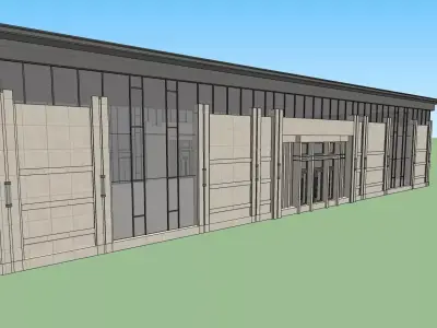 office entertainment building 3d model 3D model