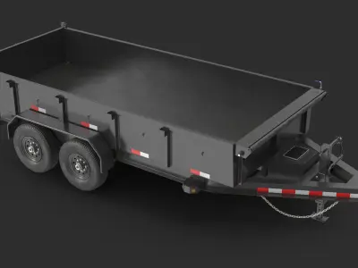  Utility Dump Trailer Generic 3D Model 