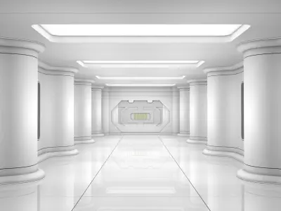 Sci Fi Corridor 3D model 94