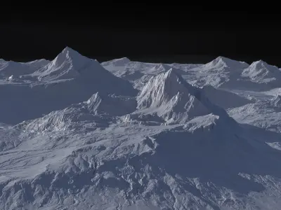 Realistic Sandy Terrain 3D model