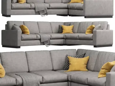 Wesley Hall - Ample Sectional 3D model