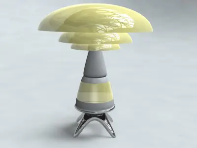 Lamp Collection futuristic 3D Model Pack