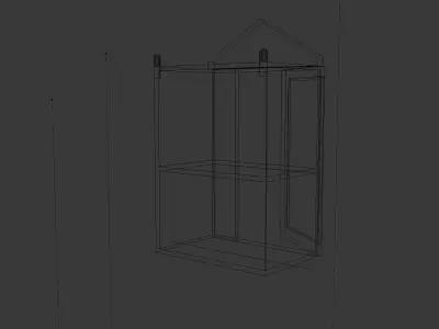 Closet box with handle Low-poly 3D model