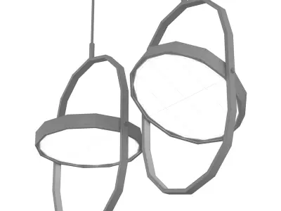 Modern pedant LED light 2 3D model