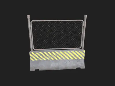 Construction site assets Low-poly 3D model