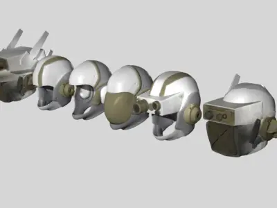 Sci Fi Helmet Pack  3D model