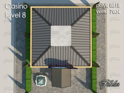 Casino Level Low-poly 3D model