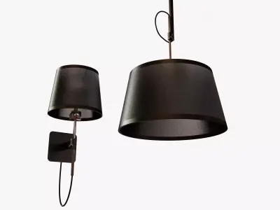 Mantra lighting habana wall and ceiling light 3D model