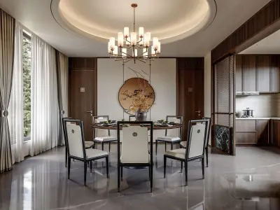  chinese apartment interior scenes          3D model