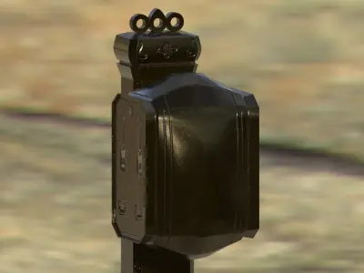 Divit door handle Low-poly 3D model