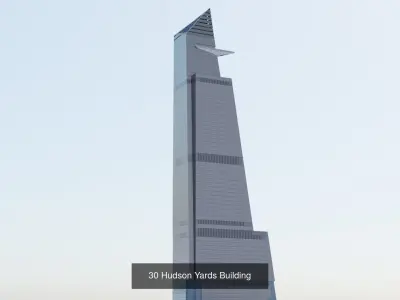 Hudson Yards Buildings Complex 3D Model Pack
