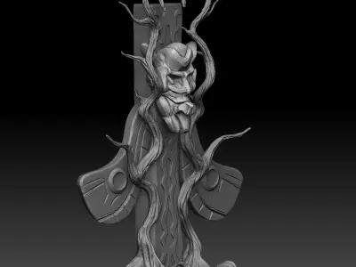 Fantasy totem 3D model