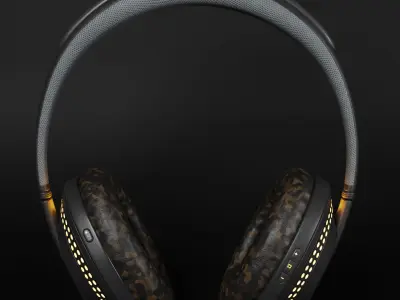 Noise-Cancelling Headphones Sonix NC-15 Low-poly 3D model