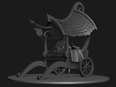 Stylized Magician Stall 3D model
