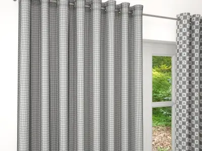 Curtain blackout curtains 3D model