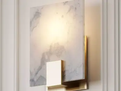 Marble Nordic Wall Lamp 3D model