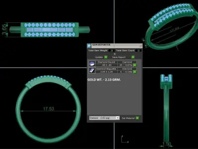 Women Ring 3D print model