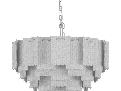 Hanging round chandelier Free 3D model