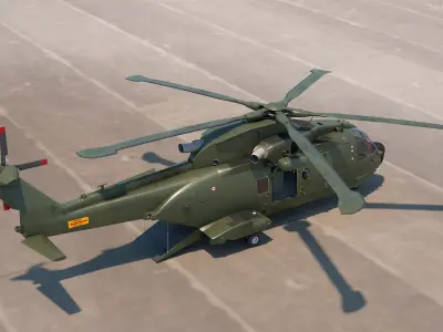  AgustaWestland AW101 with Cargo Bag 