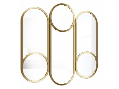 Mirror in a metal frame GZ-M1070 3D model