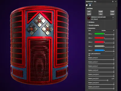 Unique Sci-Fi Material Generator Texture