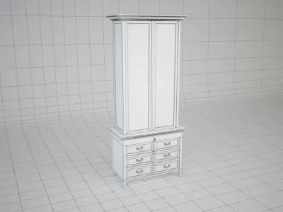Contemporary Cabinet 3D model