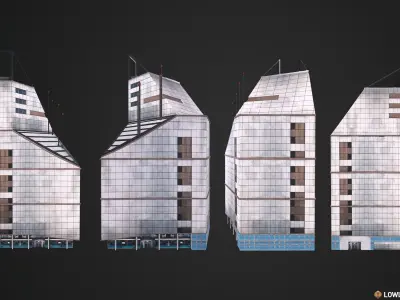 City Constructor Low-poly 3D model