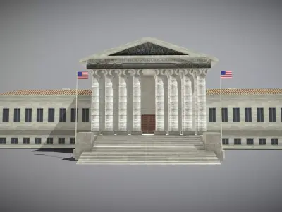 Supreme Court of the United States Low-poly 3D model