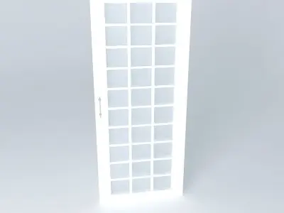 Glass door Free 3D model