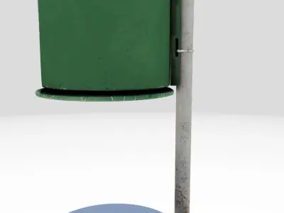 Trashcan trash can 3D model