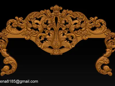Classic Bed  3D relief models 3D print model