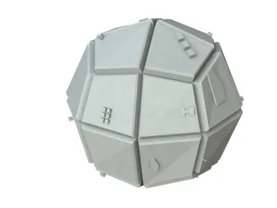 Sci Fi Object No 3614 Low Poly Low-poly 3D model