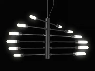 733127 Ragno Lightstar Pendant chandelier 3D model