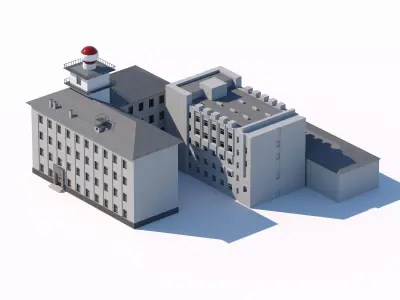 Military base command building 3D model