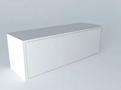 Shelf Cabinet DOORS HDO2FP 6 17 BRW Milano Oak 3D model