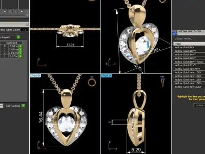 Pendant - 4485 3D print model
