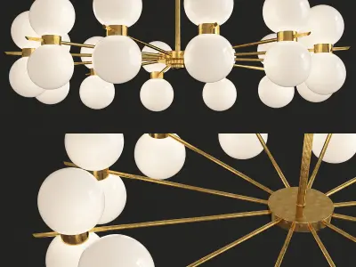 Chandeliers 3d models Collection 10 models Low-poly 3D model buy