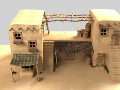 old Arabic house 3D model