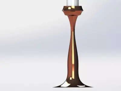 basic candlestick design Free 3D model