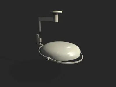 Retro Operation Light Low-poly 3D model