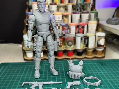 Varek Holt Full 3D Printable Action Figure STL Files 3D print model