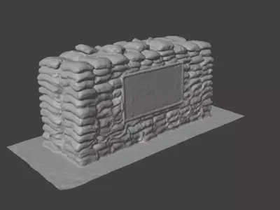 checkpoint charlie realistic Berlin scan 3D model