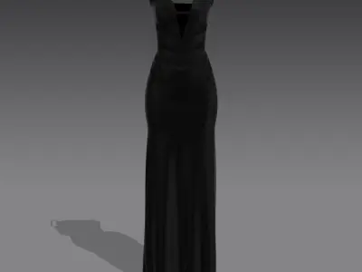 CORSET DRESS VUAL DETAIL WINDOW DETAIL 3D model