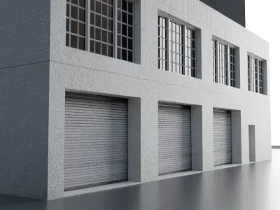 URBAN CITY BUILDING 7 Low-poly 3D model