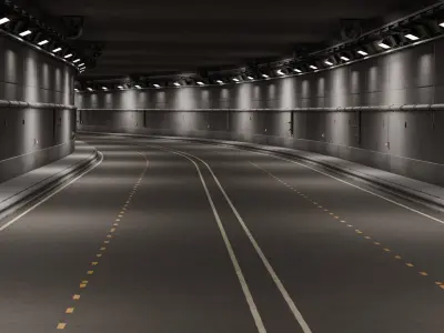 modular road tunnel 3D model