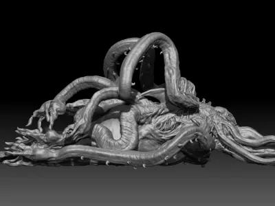 Octopus Catcher Boss  - Death Stranding collectable BT figurines 3D print model