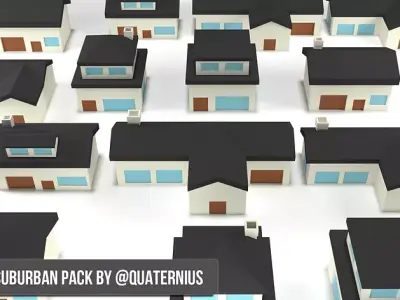 Street Pack and  Low-poly 3D model