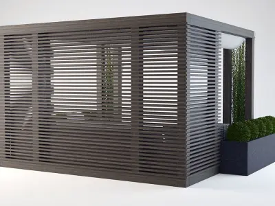 Modern pergola 3D model