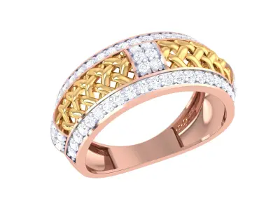 Women Ring  Render 3dm STL OBJ FBX Details 3D print model 310